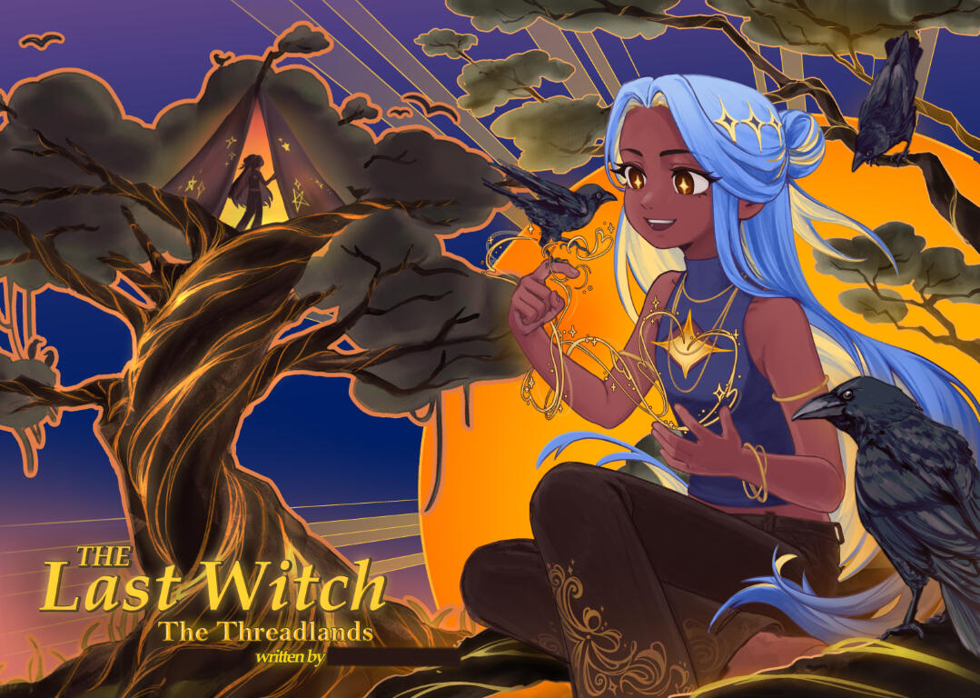 Concept page created for the "Time to Write" 2026 competition hosted by the ISEB and IAPS, with theme "Thread". The brief involved creating an illustration depicting the main character and setting of the story written by one of the runner-ups.